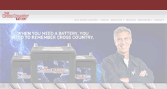 Desktop Screenshot of crosscountrybattery.com
